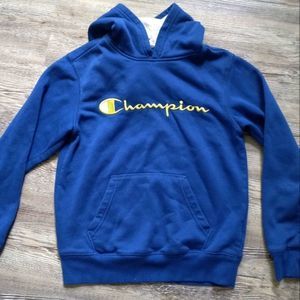 Champion Royal Blue Boys size medium hooded sweatshirt hoodie